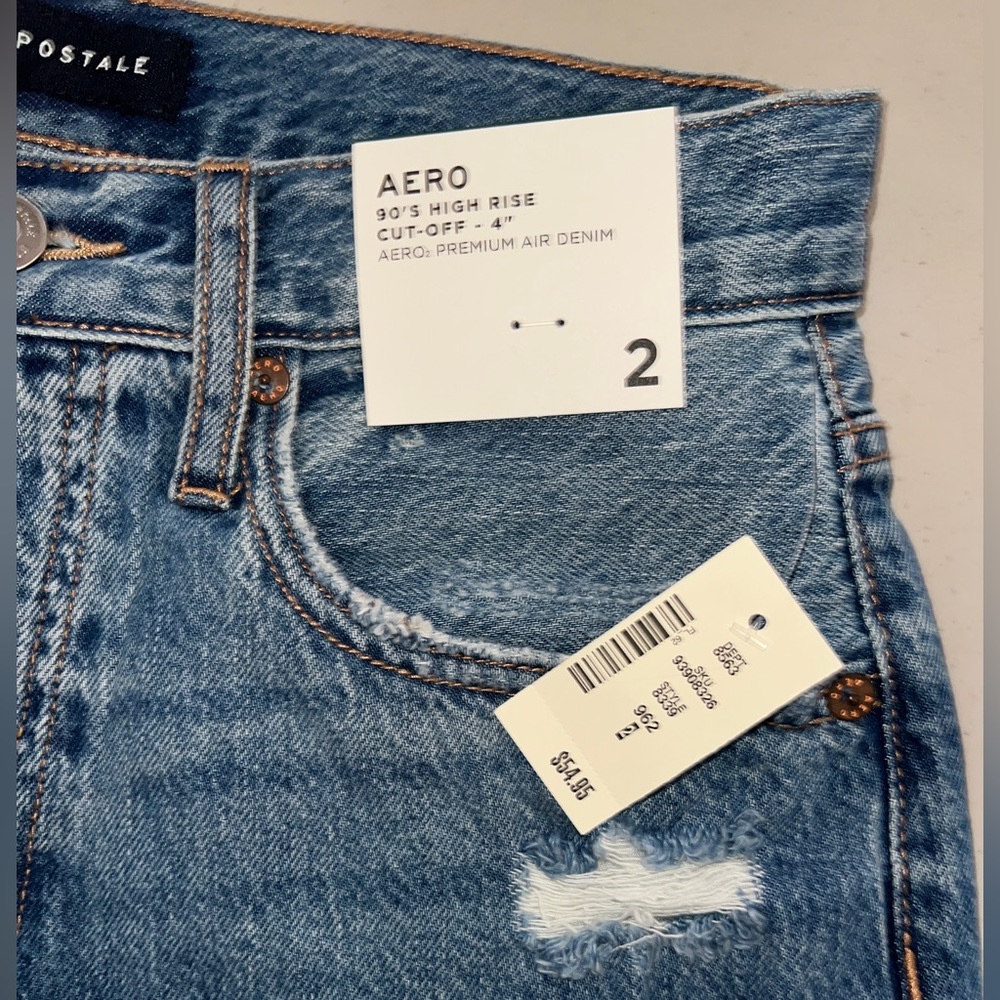 💙 NWT! Aeropostale Denim Shorts - Picture 2 of 7
